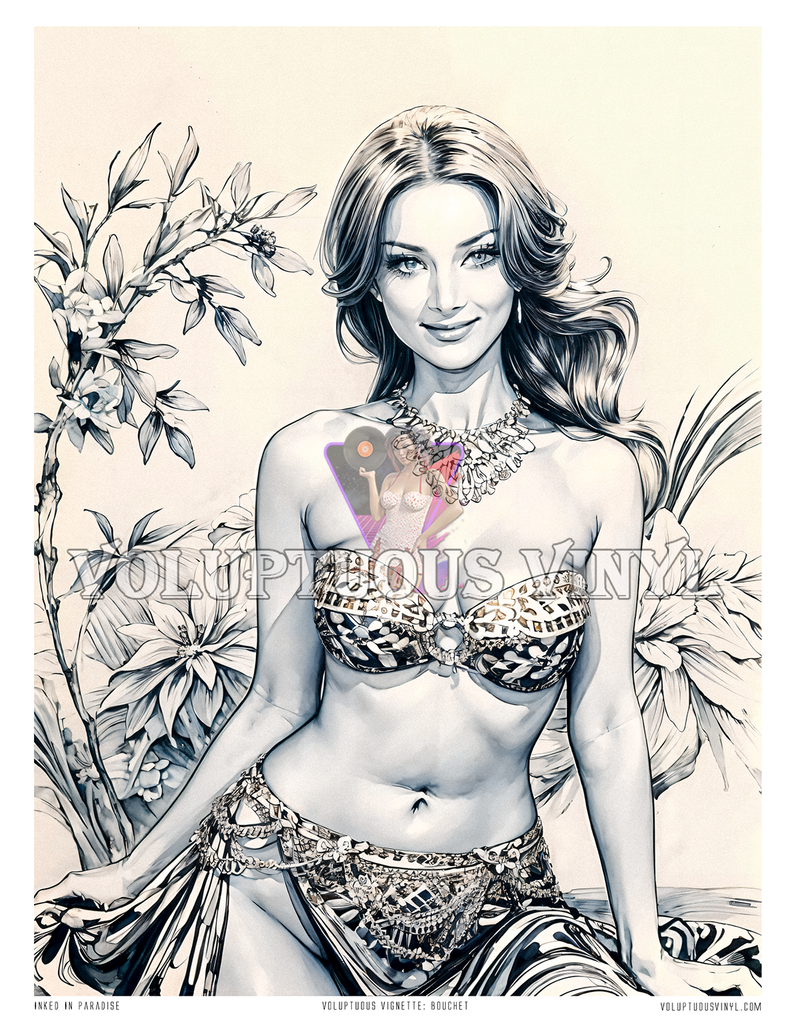 Bouchet: Inked In Paradise ~ Art Print ~ Paint By Beauty