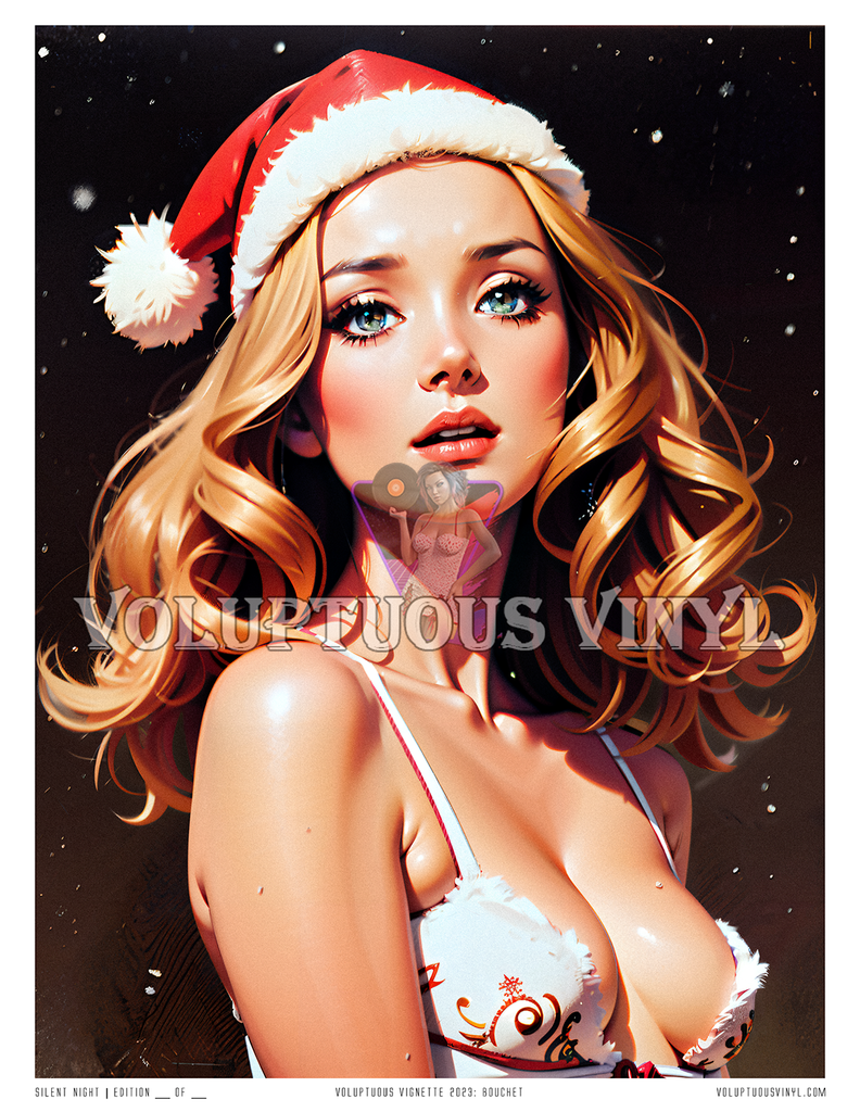 Bouchet: Silent Night ~ Art Print ~ Oh Hear The Angel Voices!