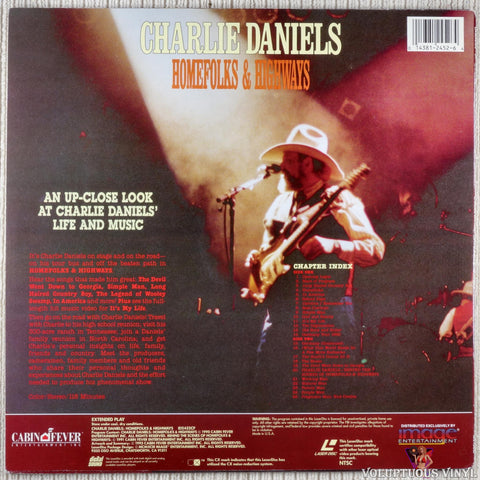 Charlie Daniels: Homefolks & Highways LaserDisc back cover