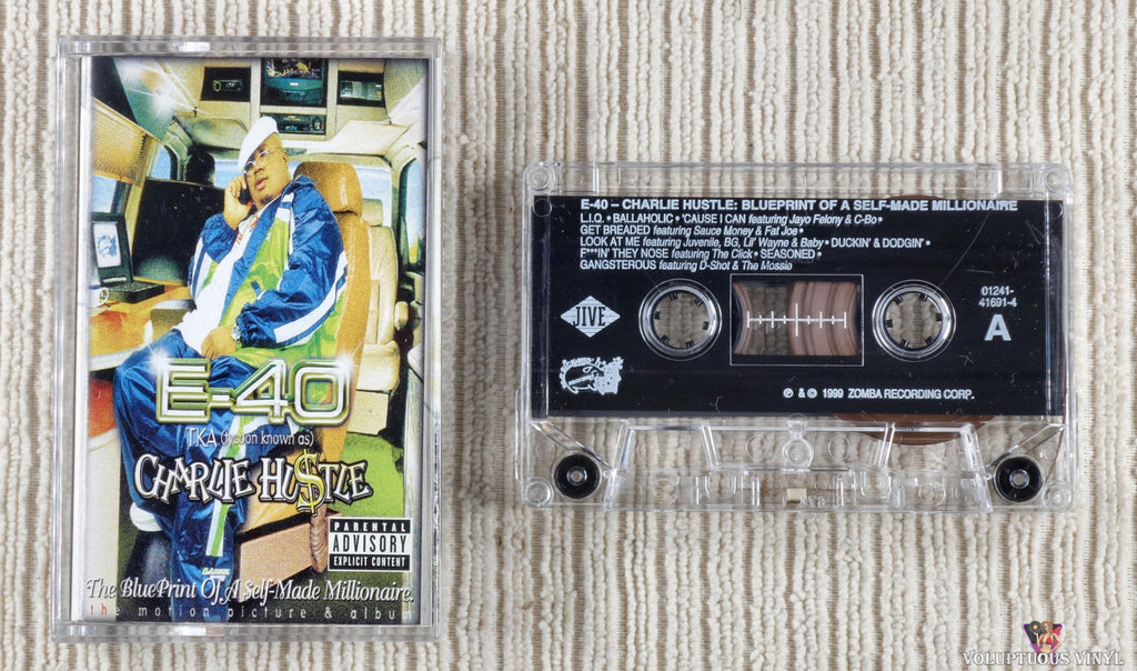 E-40 – Charlie Hustle: The Blueprint Of A Self-Made Millionaire cassette tape