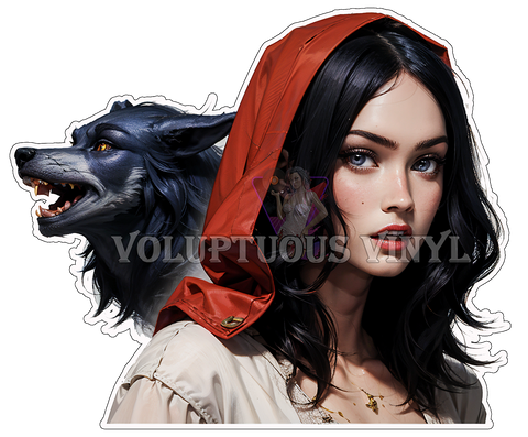 Foxtales: Foxy Red Riding Hood ~ Deluxe Die Cut, Vinyl Sticker