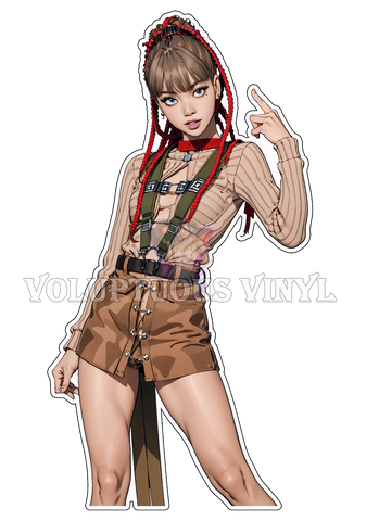 K-Stick: LaLisa Money Ver. A ~ Deluxe Die Cut, Vinyl Sticker