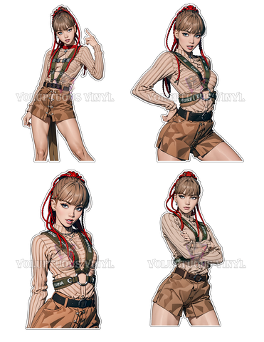 K-Stick: LaLisa Money Ver. A ~ Deluxe Die Cut, Vinyl Sticker Set