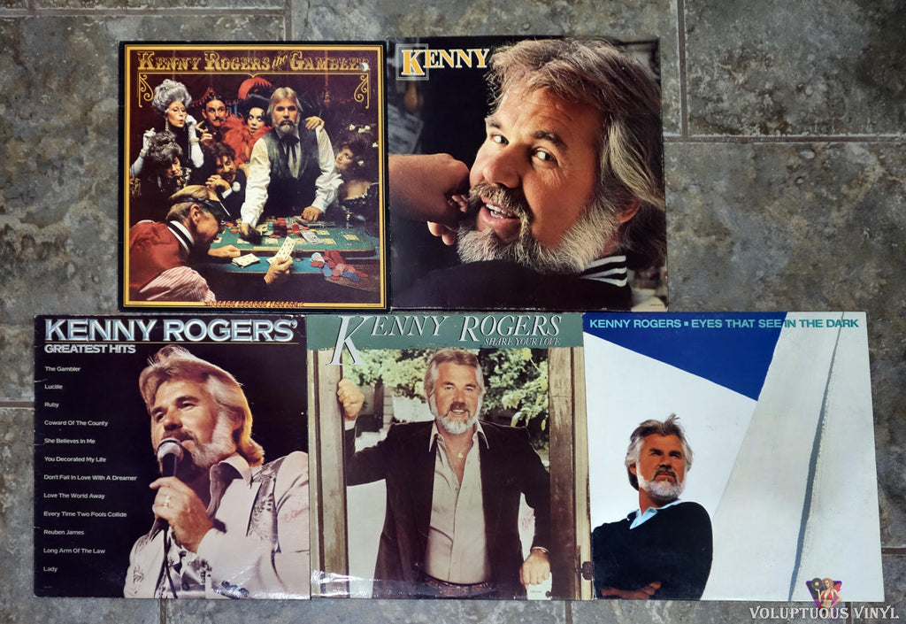 Kenny Rogers Vinyl Record Bundle Lot
