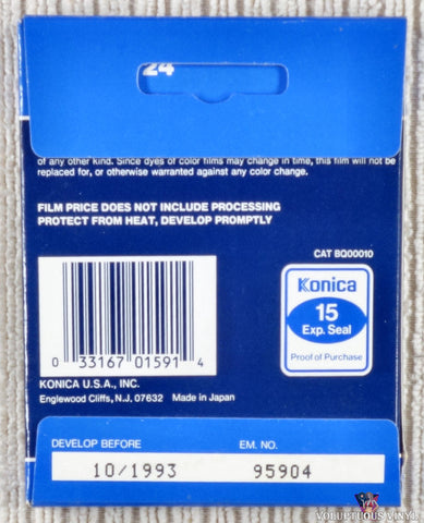 Konica Color SR-G Disc Film