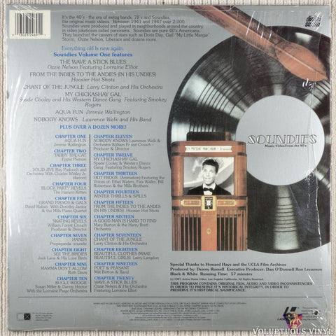 Soundies: Music Video From The 40's: Vol.1 LaserDisc back cover