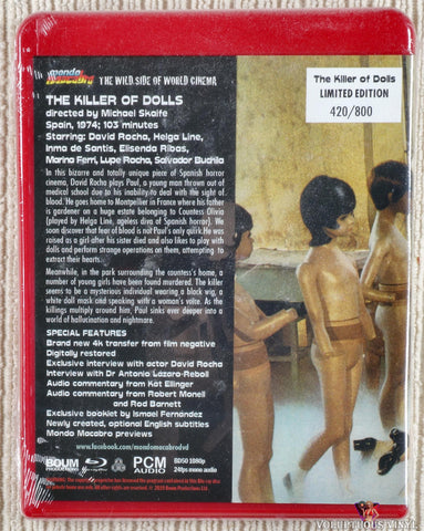 The Killer Of Dolls (1974) Blu-ray, Limited Edition