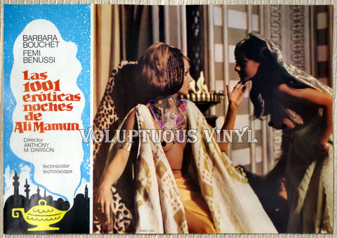 1001 Nights Of Pleasure [Las 1001 eróticas noches de Ali Mamun] (1979) - Spainish Lobby Card - Harem