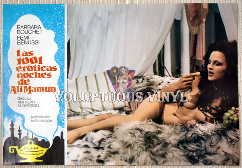 1001 Nights Of Pleasure [Las 1001 eróticas noches de Ali Mamun] (1979) - Spainish Lobby Card - Harem Girl