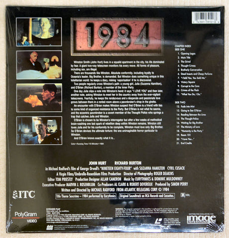 1984 - Laserdisc - Back Cover