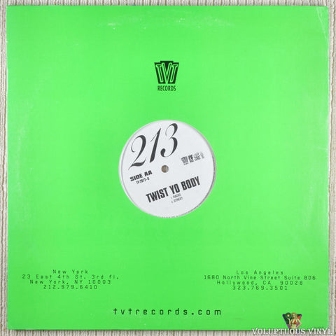 213 – Gotta Find A Way / Twist Yo Body vinyl record back cover