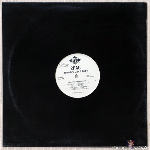 2Pac Featuring Eric Williams Of Blackstreet – Do For Love vinyl record back cover