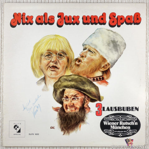 3 Lausbuben – Nix Als Jux Und Spaß vinyl record front cover