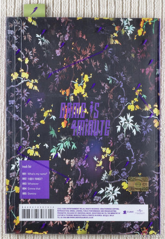 4Minute – Name Is 4Minute CD back cover