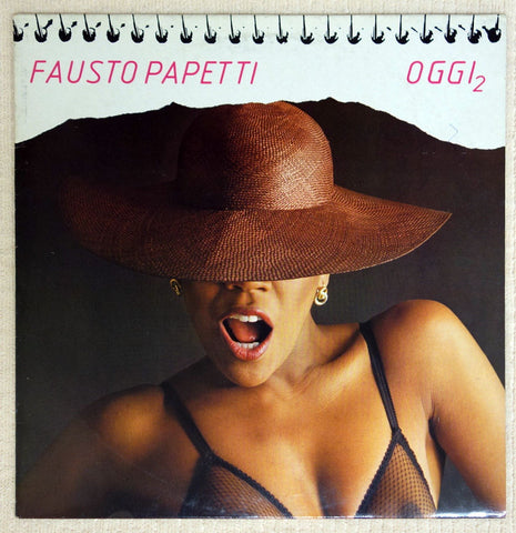 Fausto Papetti ‎– Oggi 2 42a Raccolta - Vinyl Record - Front Cover Sexy Woman In Bra With Big Hat