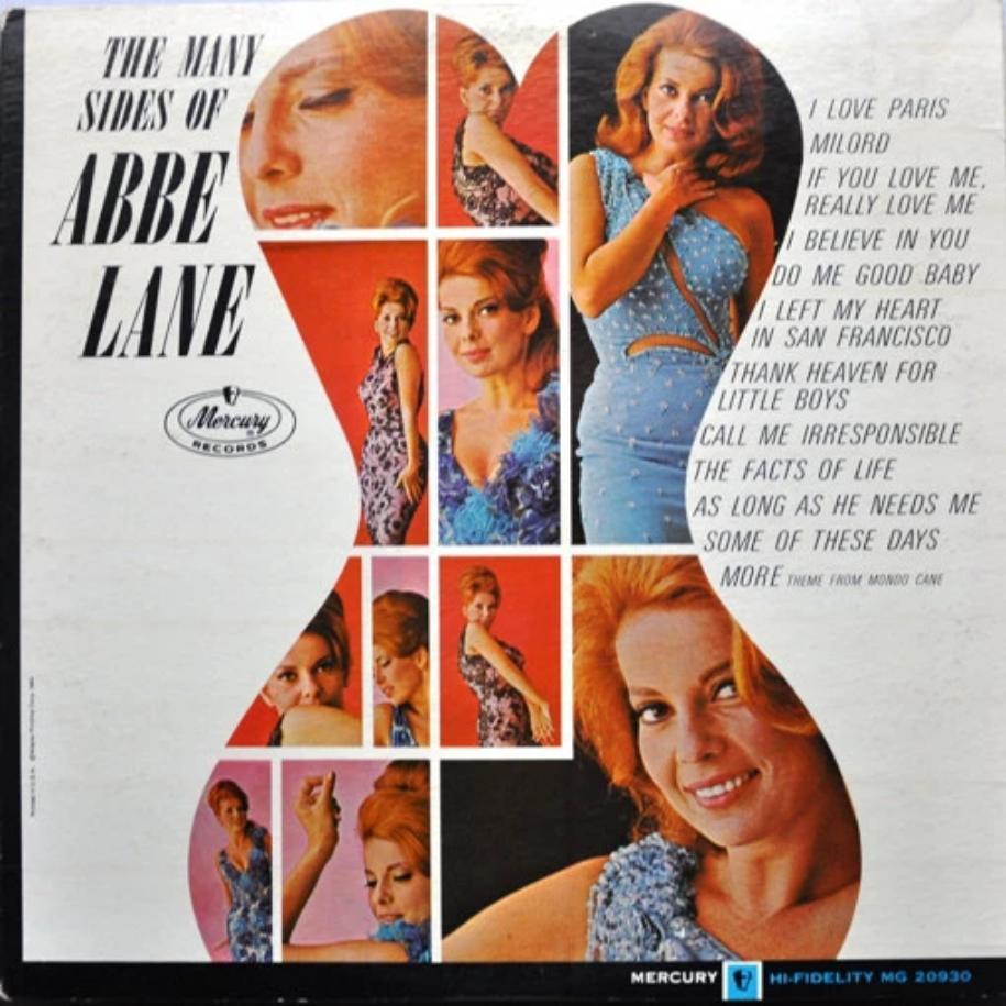 Abbe Lane ‎– The Many Sides Of vinyl record front cover