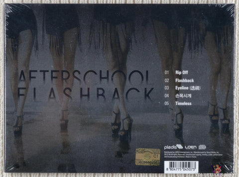 After School ‎– Flashback (5th Maxi Single) CD back cover