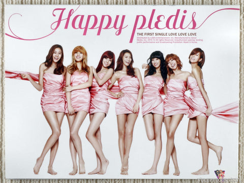 After School ‎– Happy Pledis (The First Single Love Love Love) (2010) Autographed, Korean Press
