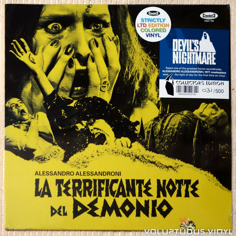 Alessandro Alessandroni ‎– La Terrificante Notte Del Demonio vinyl record front cover