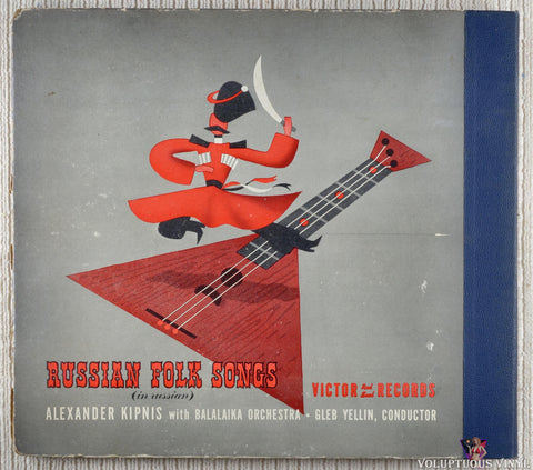 Alexander Kipnis With Balalaika Orchestra – Russian Folk Songs (In Russian) shellac back cover