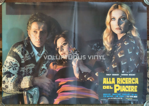 Amuck original film poster featuring Barbara Bouchet and Rosalba Neri