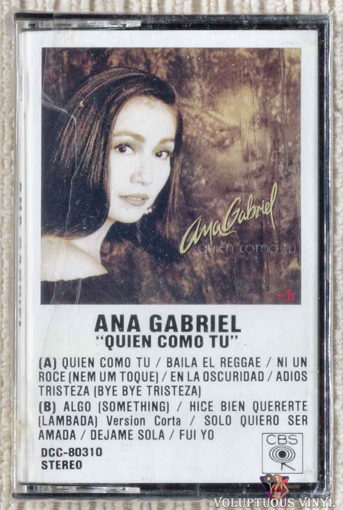 Ana Gabriel – Quién Como Tú cassette tape front cover