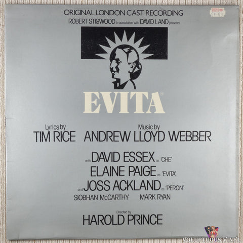 Andrew Lloyd Webber And Tim Rice ‎– Evita (Original London Cast Recording) (1978) UK Press