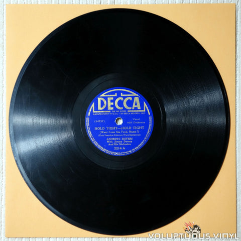 The Andrews Sisters – Hold Tight - Hold Tight (Want Some Seafood, Mama?) / Billy Boy (1938) 10" Shellac