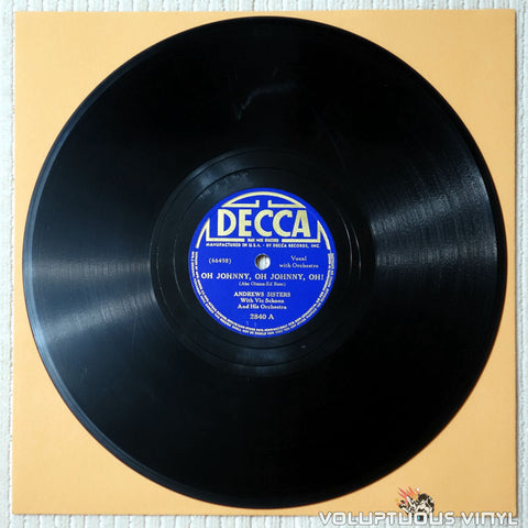 The Andrews Sisters – Oh Johnny, Oh Johnny, Oh! / South American Way (1939) 10" Shellac