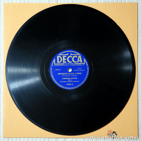 The Andrews Sisters – Pennsylvania 6-5000 / Beat Me Daddy, Eight To A Bar (1940) 10" Shellac