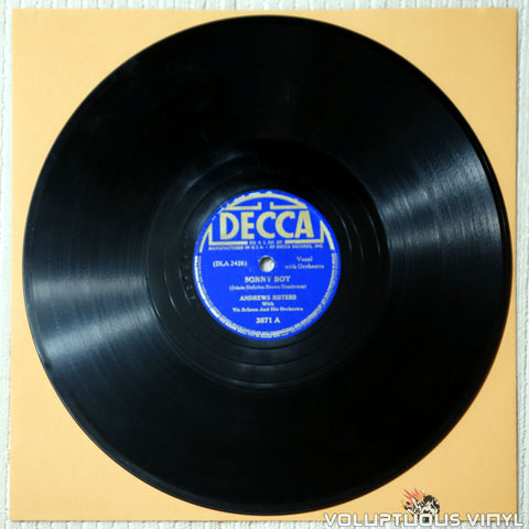 The Andrews Sisters  – Sonny Boy / Gimme Some Skin, My Friend (1941) 10" Shellac