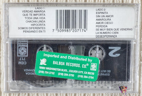 Antonio Aguilar – 15 Boleros De Siempre 15 Con Tambora cassette tape back cover