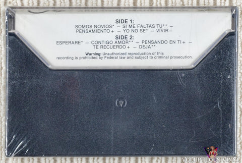 Armando Manzanero – Somos Novios...Siempre Novios cassette tape back cover