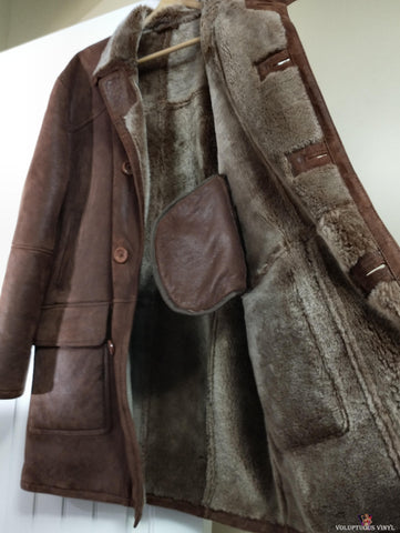 Aston Leather Cognac Brisa 100% Lambskin & Shearling Jacket / Coat Men's Medium inside