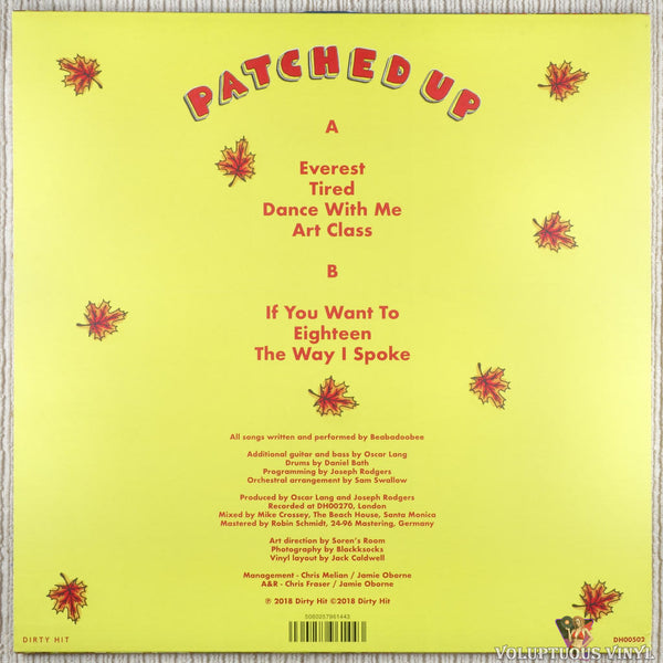 Beabadoobee – Patched Up (2019) Vinyl, 45 RPM, EP, Orange 