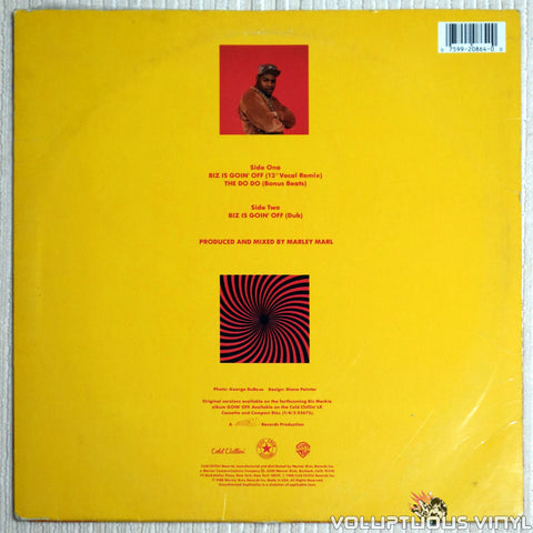 Biz Markie ‎– Biz Is Goin' Off - Vinyl Record - Back Cover