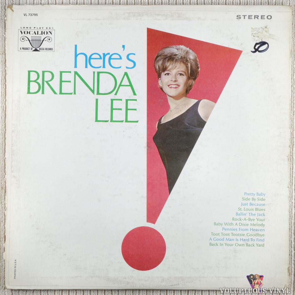 Brenda Lee – Here's Brenda Lee vinyl record front cover