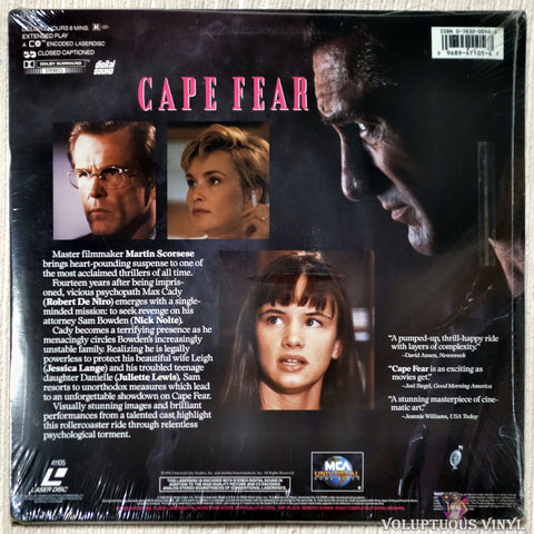 Cape Fear laserdisc back cover