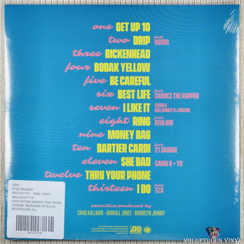 Cardi B – Invasion Of Privacy vinyl record back cover