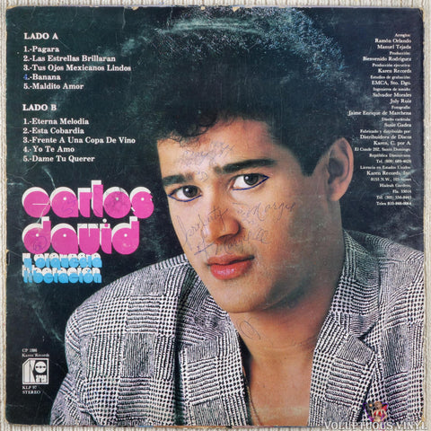 Carlos David Y Orquesta Liberación – Carlos David Y Orquesta Liberación vinyl record back cover