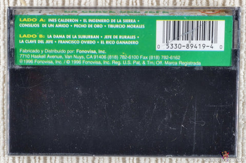 Carlos Y Jose – La Clave Del Jefe cassette tape back cover