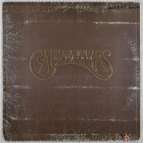 Carpenters ‎– The Singles 1969-1973 vinyl record front cover