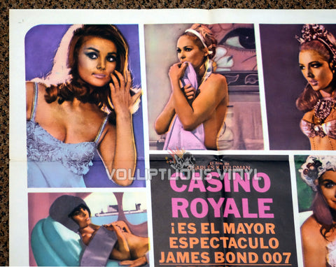 Casino Royale 1967 US / Spanish One Sheet Poster - Barbara Bouchet, Ursula Andress