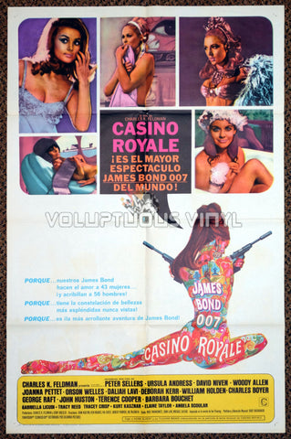 Casino Royale 1967 US / Spanish One Sheet Poster - Sexy Bond Girl Art