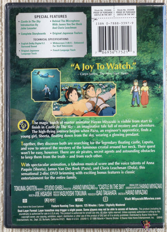 Castle In The Sky DVD back cover
