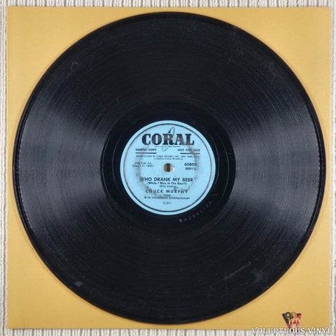 Chuck Murphy – Who Drank My Beer (While I Was In The Rear) / Oceana Roll (1952) 10" Shellac, Promo