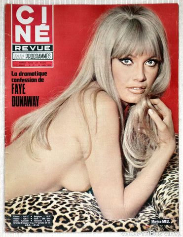 Cine Revue Tele Programmes - Issue 25 June 24, 1971 - Marisa Mell Cover