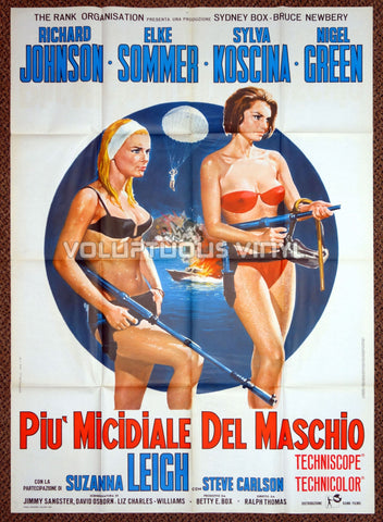 Deadlier Than The Male (1967) - Italian 4F - Elke Sommer & Sylva Koscina Bikini Spy Babes!