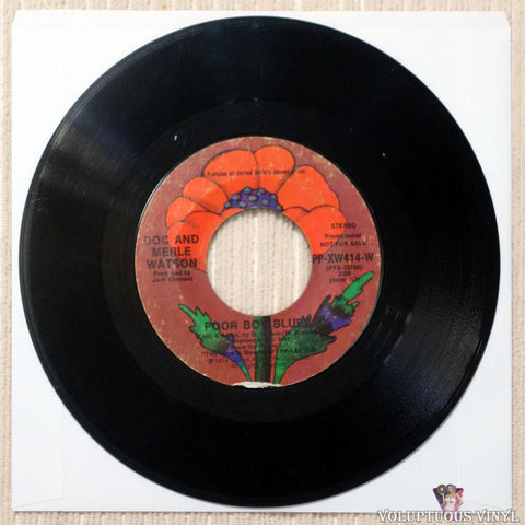 Doc & Merle Watson – Poor Boy Blues (1974) 7" Single, Promo