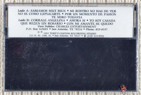 Dorita Lucero – Sabiamos Muy Bien cassette tape back cover